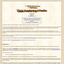 The Terma of Gaia Awakening in Practice - A Mystico-Ludic Experiment in Nine Parts