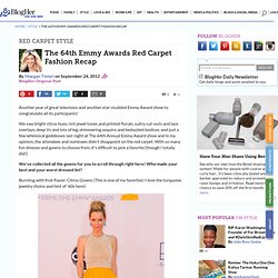 The 64th Emmy Awards Red Carpet Fashion Recap