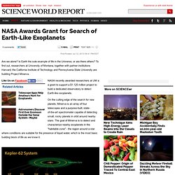 NASA Awards Grant for Search of Earth-Like Exoplanets