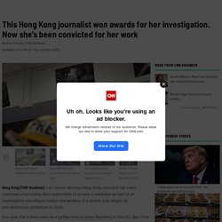 Bao Choy won awards for her investigation. Now she's been convicted for her work
