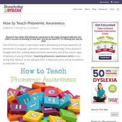 How to Teach Phonemic Awareness