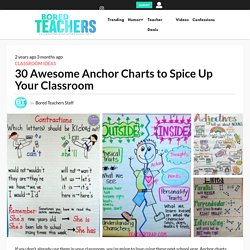 30 Awesome Anchor Charts to Spice Up Your Classroom