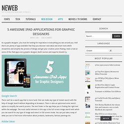 5 Impressionnant Applications iPad pour les concepteurs graphiques - Neweb