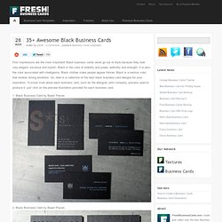 35+ Awesome Black Business Cards