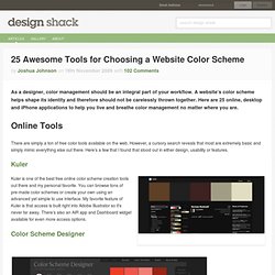 25 Awesome Tools for Choosing a Website Color Scheme