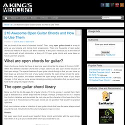 210 Awesome Open Guitar Chords and How to Use Them