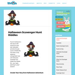 Make an Awesome Halloween Scavenger Hunt with Riddles