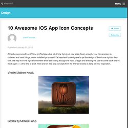 10 Awesome iOS App Icon Concepts