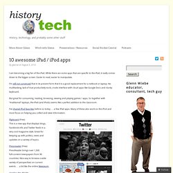 10 awesome iPad / iPod apps