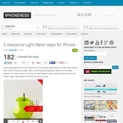 5 Awesome Light Meter Apps for iPhone