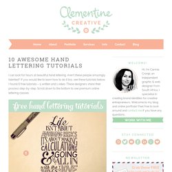 6 Awesome Hand Lettering Tutorials