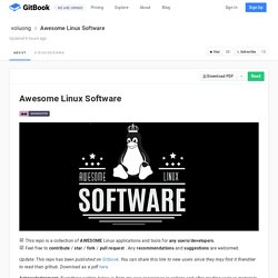 Awesome Linux Software · GitBook