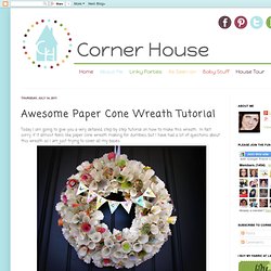 Awesome Paper Cone Wreath Tutorial