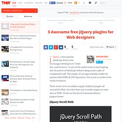5 Awesome Free jQuery Plugins for Web Designers