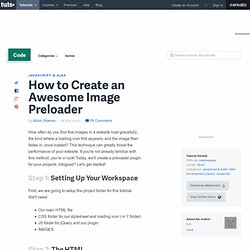 How to Create an Awesome Image Preloader
