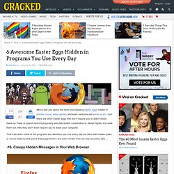 6 Awesome Easter Eggs Hidden in Programs You Use Every Day