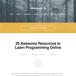 20 Awesome Resources to Learn Programming Online