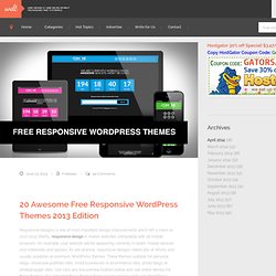 20 Awesome Free Responsive 2013