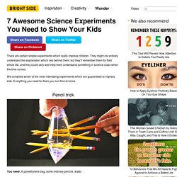 Six simple science experiments you need to show your kids