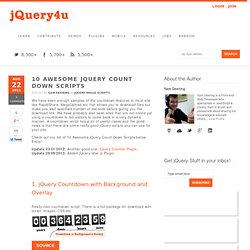 10 Awesome jQuery Count Down Scripts