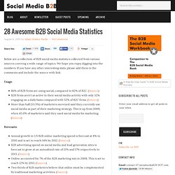 28 Awesome B2B Social Media Statistics