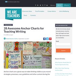 28 Awesome Anchor Charts for Teaching Writing