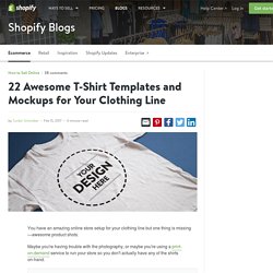 22 Awesome T-Shirt Templates and Mockups for Your Clothing Line
