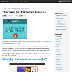 70 Awesome Free PSD Website Templates