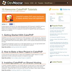 10 Awesome CakePHP Tutorials
