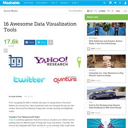 16 Awesome Data Visualization Tools