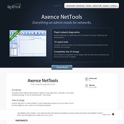 Axence Software - Network Monitoring, Network Mapping & Application Monitoring- NetTools Pro