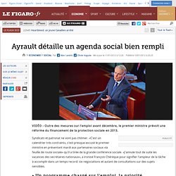 Social : Ayrault détaille un agenda social bien rempli