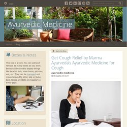 Get Cough Relief by Marma Ayurveda’s Ayurvedic Medicine for Cough - Ayurvedic Medicine : powered by Doodlekit