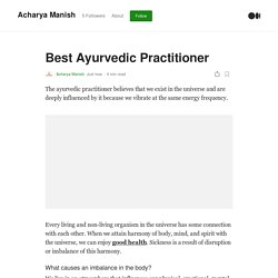 Best Ayurvedic Practitioner