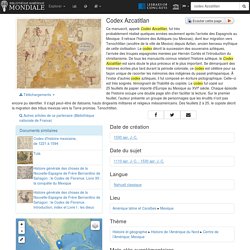 Codex Azcatitlan - Bibliothèque numérique mondiale
