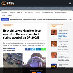 Azerbaijan GP 2021: How did Lewis Hamilton lose control of the car at re-start?