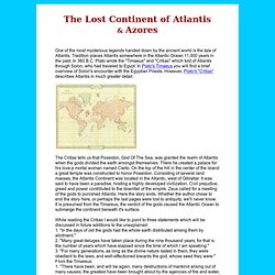 Azores - lost continent atlantis