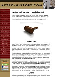 Aztec crime and punishment