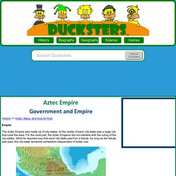 Aztec Empire for Kids: Government and Empire