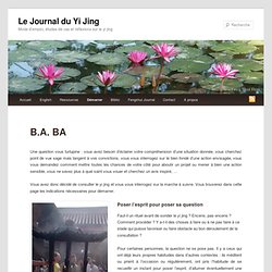 Le Journal du Yi Jing