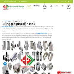 Bảng giá phụ kiện Inox