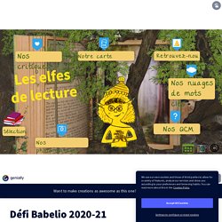 Défi Babelio 2020-21 by defibabelio.savigne on Genially