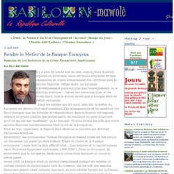 BABILOWN: Rendre le Métier de la Banque Ennuyeux - Mozilla Firef