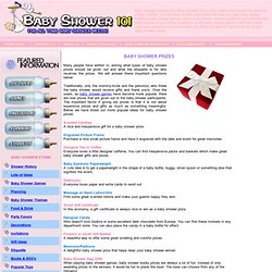 Baby Shower Games from Baby shower 101 - Baby Shower Game Prizes