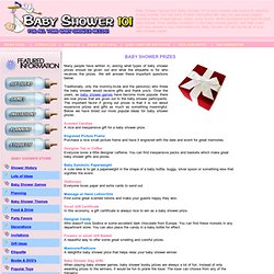 Baby Shower Games from Baby shower 101 - Baby Shower Game Prizes. Many ...