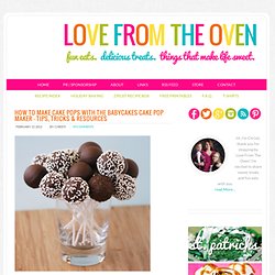 How To Make Cake Pops With The Babycakes Cake Pop Maker – Tips, Tricks & Resources