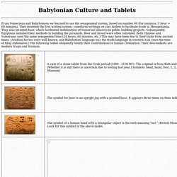 Babylonian Tablets