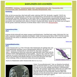 Babylonien och Assyrien