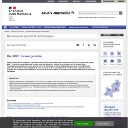 Bac 2021 : les options et enseignements de spécialité dans les établissements de l'académie d'Aix-Marseille - Académie d'Aix-Marseille