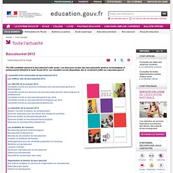 Baccalauréat 2012 - Results